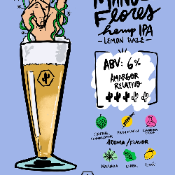 ipa mano de flores