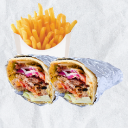burri burger x2 (2 burritos)