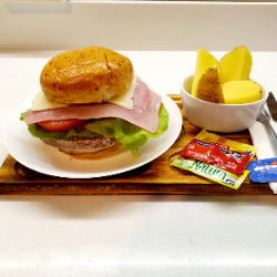 hamburguesa de carne vacuna